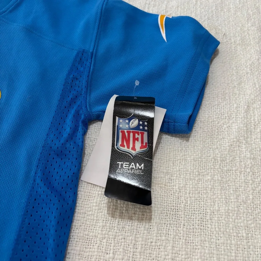 NFL Team Apparel Los Angeles Chargers Justin Herbert 10 Jersey Kids Large 7 Blue